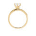 Bague Double Jeu Plaqué Or Jaune Oxyde De Zirconium - Bagues solitaires Femme | Histoire d’Or