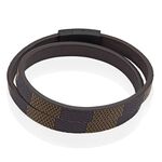 Bracelet Jourdan Chicago Cuir Noir Et Marron - Bracelets Homme | Histoire d&rsquo;Or