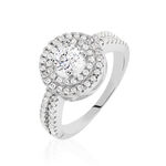 Bague Marie-felix Argent Blanc Oxyde De Zirconium - Bagues solitaires Femme | Histoire d&rsquo;Or