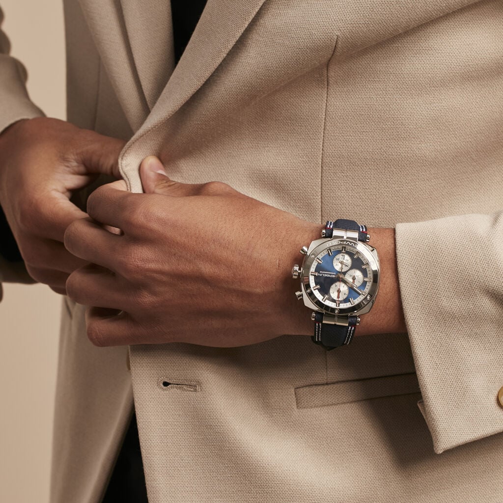 Montre Herbelin Newport Heritage Bleu - Montres Homme | Histoire d&rsquo;Or