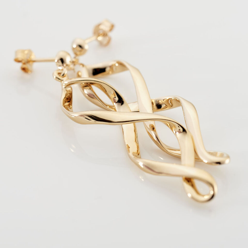 Boucles D'oreilles Pendantes Indi Plaqu&eacute; Or Jaune - Boucles d'oreilles fantaisie Femme | Histoire d&rsquo;Or