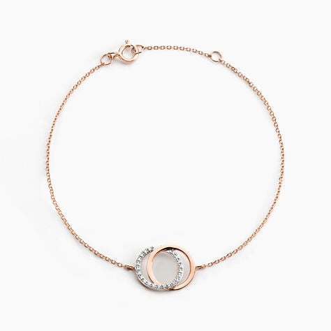 Bracelet Or Rose Tresha Diamants - Bracelets Femme | Histoire d’Or