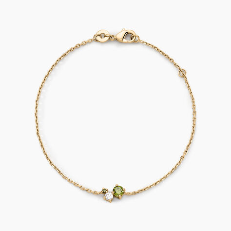 Bracelet Sharleen Plaqu&eacute; Or Jaune Oxyde De Zirconium - Bracelets Femme | Histoire d&rsquo;Or