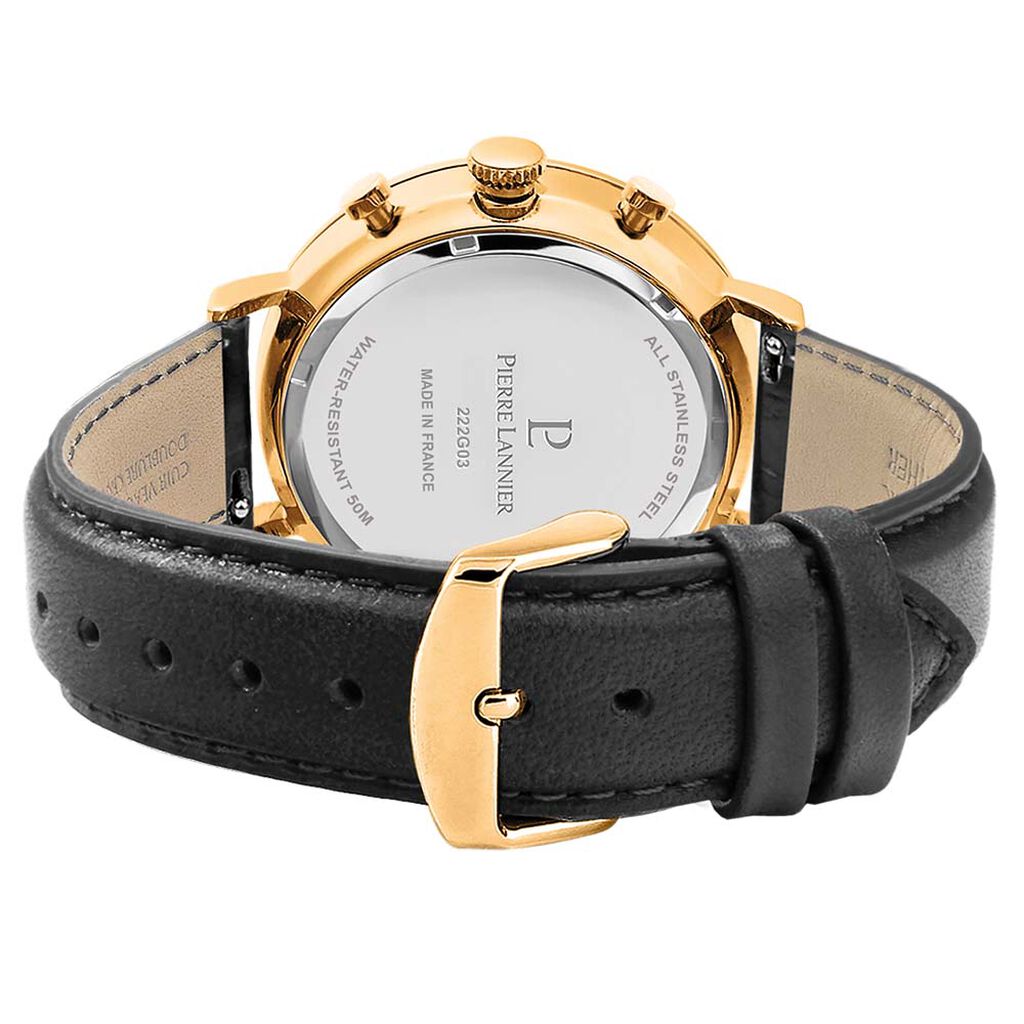 Montre Pierre Lannier Baron Noir - Montres Homme | Histoire d&rsquo;Or