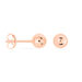 Boucles D'oreilles Puces Virgie Argent Rose - Boucles d'oreilles fantaisie Femme | Histoire d’Or