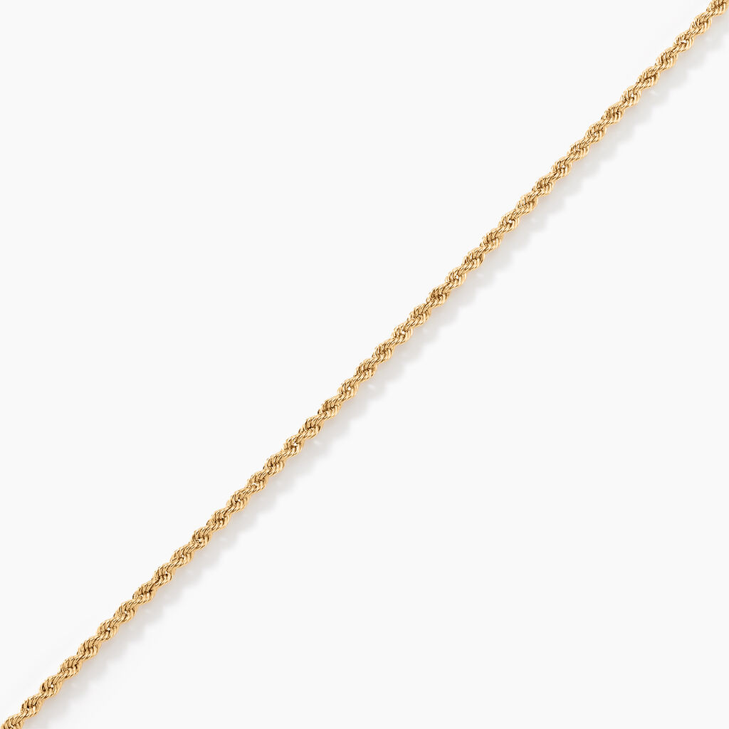 Bracelet Jerry Maille Corde Or Jaune - Bracelets cha&icirc;ne Femme | Histoire d&rsquo;Or