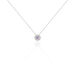 Collier Priscillya Or Blanc Amethyste Et Oxyde De Zirconium - Colliers Femme | Histoire d’Or