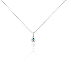 Collier Tania Argent Blanc Pierre De Synthese Et Oxyde De Zirconium - Colliers fantaisie Femme | Histoire d’Or