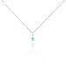 Collier Tania Argent Blanc Pierre De Synthese Et Oxyde De Zirconium - Colliers fantaisie Femme | Histoire d’Or