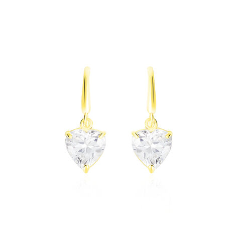 Boucles D'oreilles Djimmy Or Jaune Oxyde - Boucles d'Oreilles Coeur Femme | Histoire d’Or