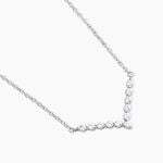 Collier Aile De Mouette Argent Blanc Oxyde De Zirconium - Colliers fantaisie Femme | Histoire d&rsquo;Or