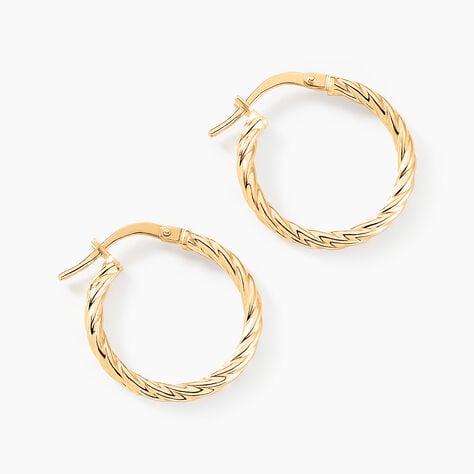 Créoles Bartimee Or Jaune - Boucles d'oreilles créoles Femme | Histoire d’Or