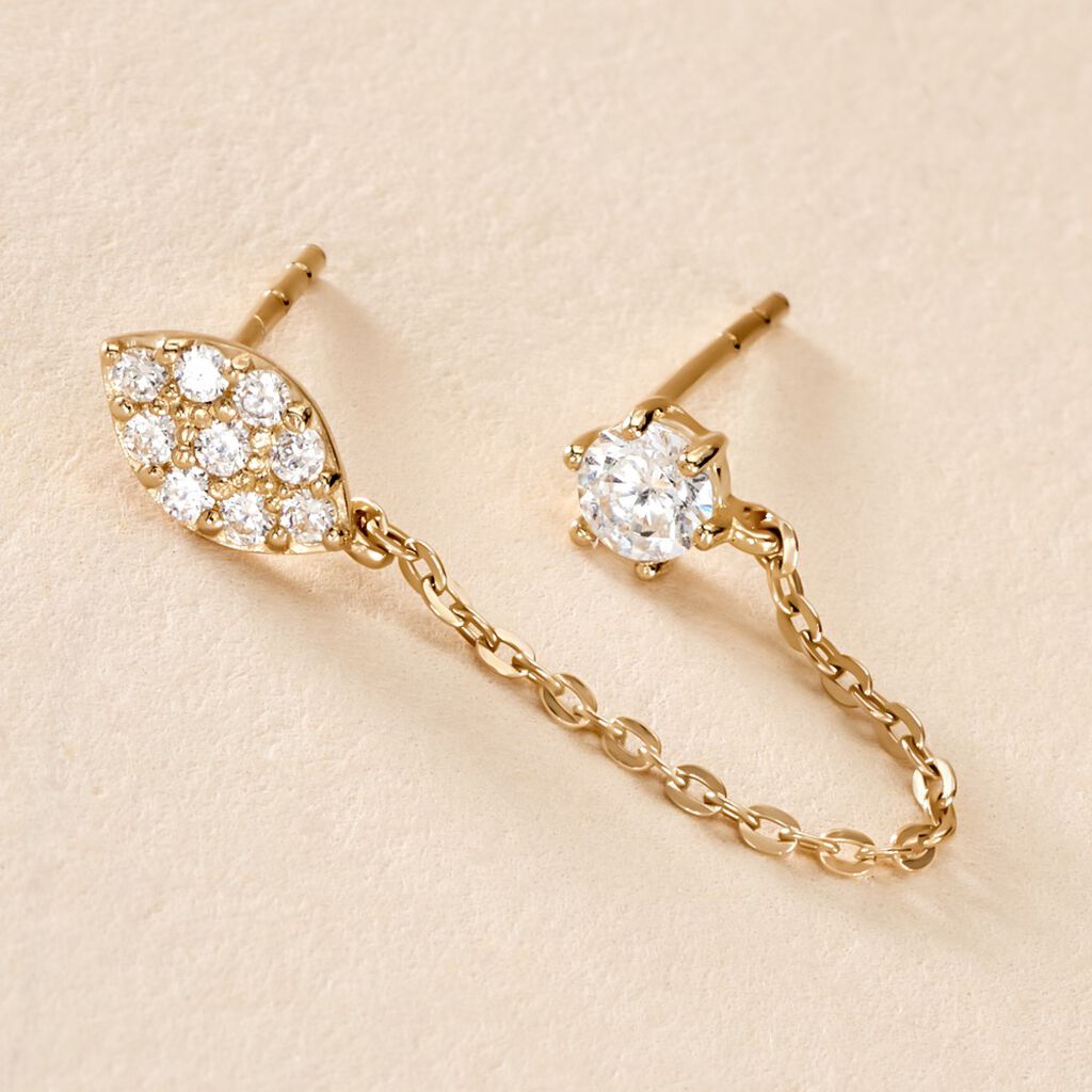 Bijou D'oreille Unitaire Ferdy Or Jaune Oxyde De Zirconium - Ear cuffs Femme | Histoire d’Or