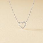 Collier Sloanne Or Blanc Diamant - Colliers Femme | Histoire d&rsquo;Or