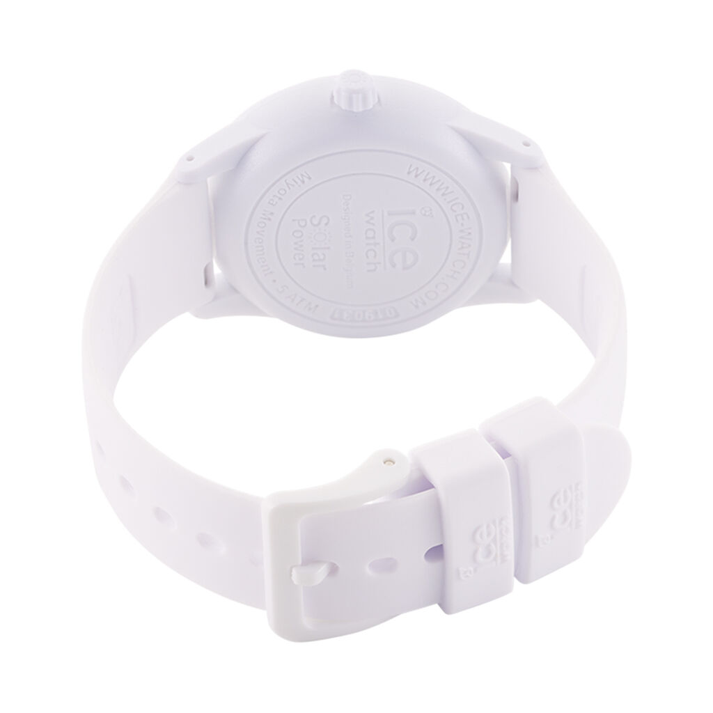 Montre Ice Watch Solar Power Blanc - Montres solaires Femme | Histoire d&rsquo;Or