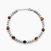 Bracelet Ole Acier Blanc Oeil De Tigre Hématite - Bracelets Homme | Histoire d’Or