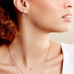 Boucles D'oreilles Pendantes Nimbe Argent Rose Oxyde De Zirconium - Boucles d'oreilles fantaisie Femme | Histoire d&rsquo;Or