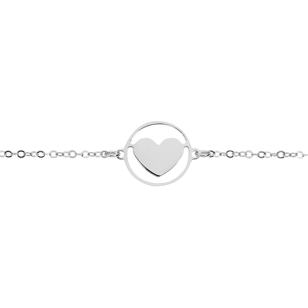 Bracelet Lova Argent Blanc - Bracelets Coeur Femme | Histoire d’Or