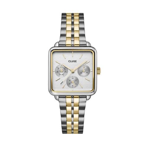 Montre Cluse La Tetragone Multifunction Argent&eacute; - Montres Femme | Histoire d&rsquo;Or