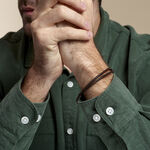 Bracelet Calvino Acier Blanc - Bracelets Cuir Homme | Histoire d&rsquo;Or