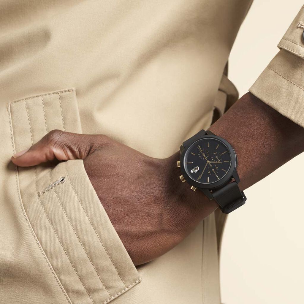 Montre Lacoste 12.12 Noir - Montres Homme | Histoire d’Or