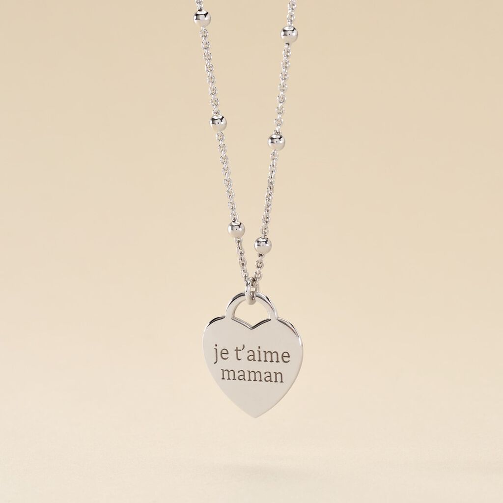 Collier Argent Blanc Laurentin - Colliers fantaisie Femme | Histoire d’Or