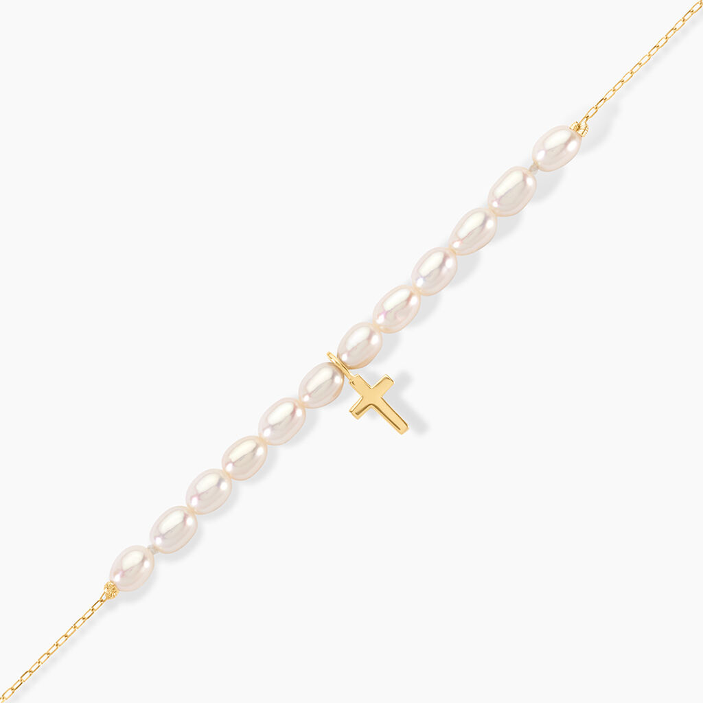 Bracelet Fadl Or Jaune Perle De Culture - Bracelets Communion Femme | Histoire d&rsquo;Or