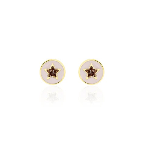 Boucles D'oreilles Puces Christelle Etoile Or Jaune - Clous d'oreilles Enfant | Histoire d’Or