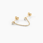 Bijou D'oreille Unitaire Pendante Plaqu&eacute; Or Jaune Dofi Oxyde - Boucles d'oreilles fantaisie Femme | Histoire d&rsquo;Or