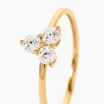 Bague Uland Or Jaune Oxyde De Zirconium - Bagues avec pierre Femme | Histoire d&rsquo;Or