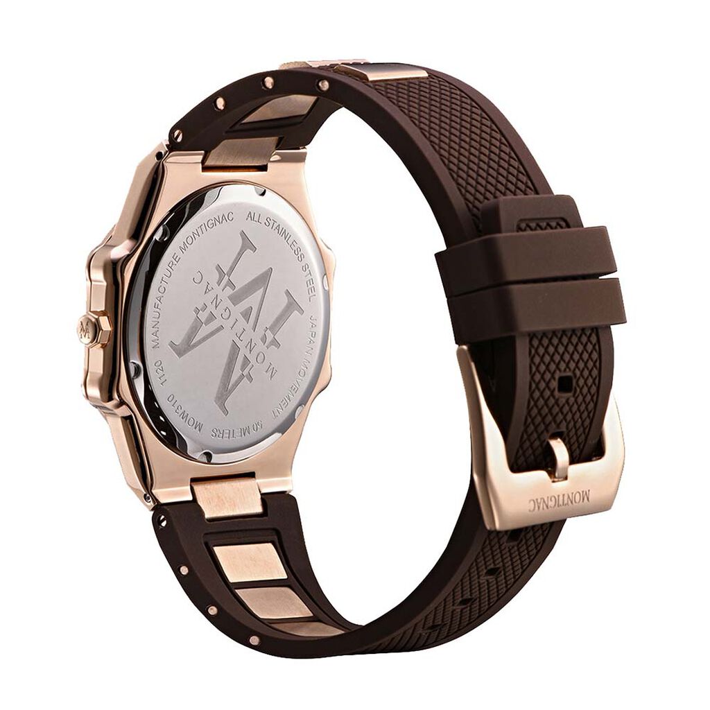 Montre Montignac Octogon Noir - Montres Homme | Histoire d’Or