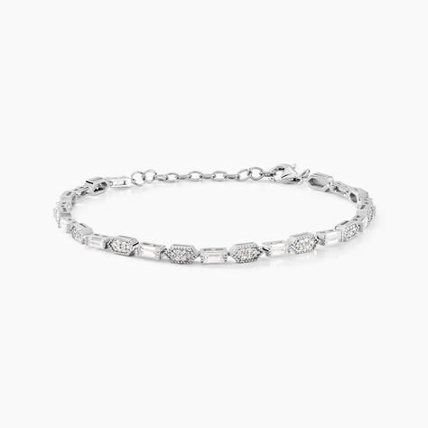 Bracelet Versailles Argent Blanc Oxyde De Zirconium - Bracelets Femme | Histoire d’Or