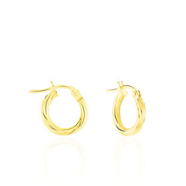 Créoles Youri Or Jaune - Boucles d'oreilles créoles Femme | Histoire d’Or