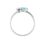 Bague Lilia Or Blanc Topaze - Bagues solitaires Femme | Histoire d&rsquo;Or