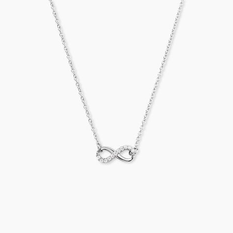 Collier Filipe Argent Blanc Oxyde De Zirconium - F&ecirc;te des m&egrave;res Femme | Histoire d&rsquo;Or