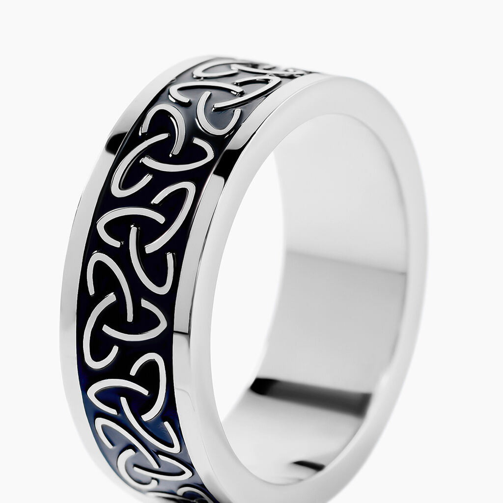 Bague Acier Blanc Ugo - Bagues fantaisie Homme | Histoire d&rsquo;Or