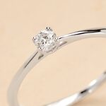 Bague Solitaire Aphrodite Or Blanc Diamant - Bagues solitaires Femme | Histoire d&rsquo;Or
