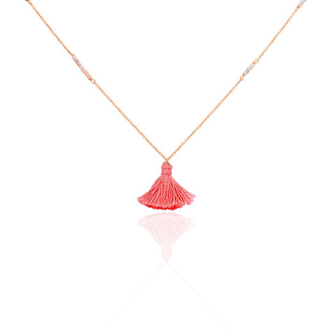 Collier Sautoir Ninon Argent Rose Perle D'imitation Et Chrysoprase - Sautoirs Femme | Histoire d&rsquo;Or