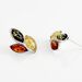 Boucles D'oreilles Puces Argent Blanc Claudetteae Ambres - Boucles d'oreilles fantaisie Femme | Histoire d’Or