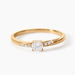 Bague Delphina Plaqu&eacute; Or Jaune Oxyde De Zirconium -  Femme | Histoire d&rsquo;Or