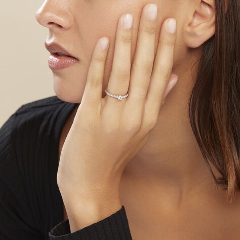 Bague Eliisa Or Blanc Diamant - Bagues solitaires Femme | Histoire d’Or