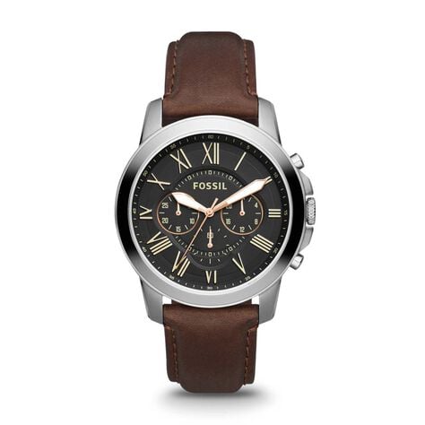 Montre Fossil Grant Noir - Montres Homme | Histoire d&rsquo;Or