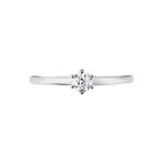 Bague Solitaire Natalia Or Blanc Diamant - Bagues solitaires Femme | Histoire d&rsquo;Or