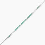 Bracelet Tanzania Argent Blanc Aventurine - Bracelets Femme | Histoire d&rsquo;Or