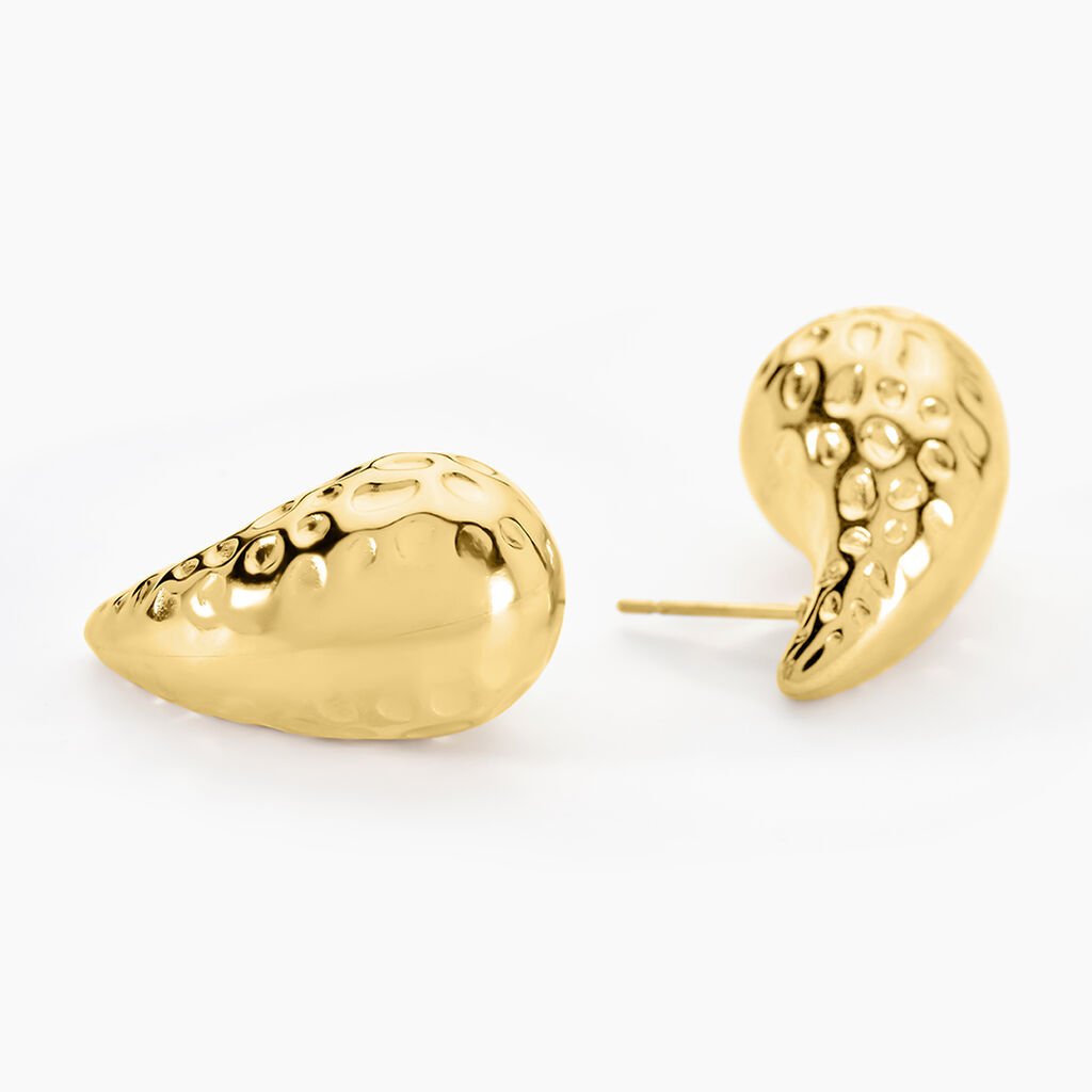 Boucles D'oreilles Pendantes Iliane Acier Doré - Nouveautés Femme | Histoire d’Or