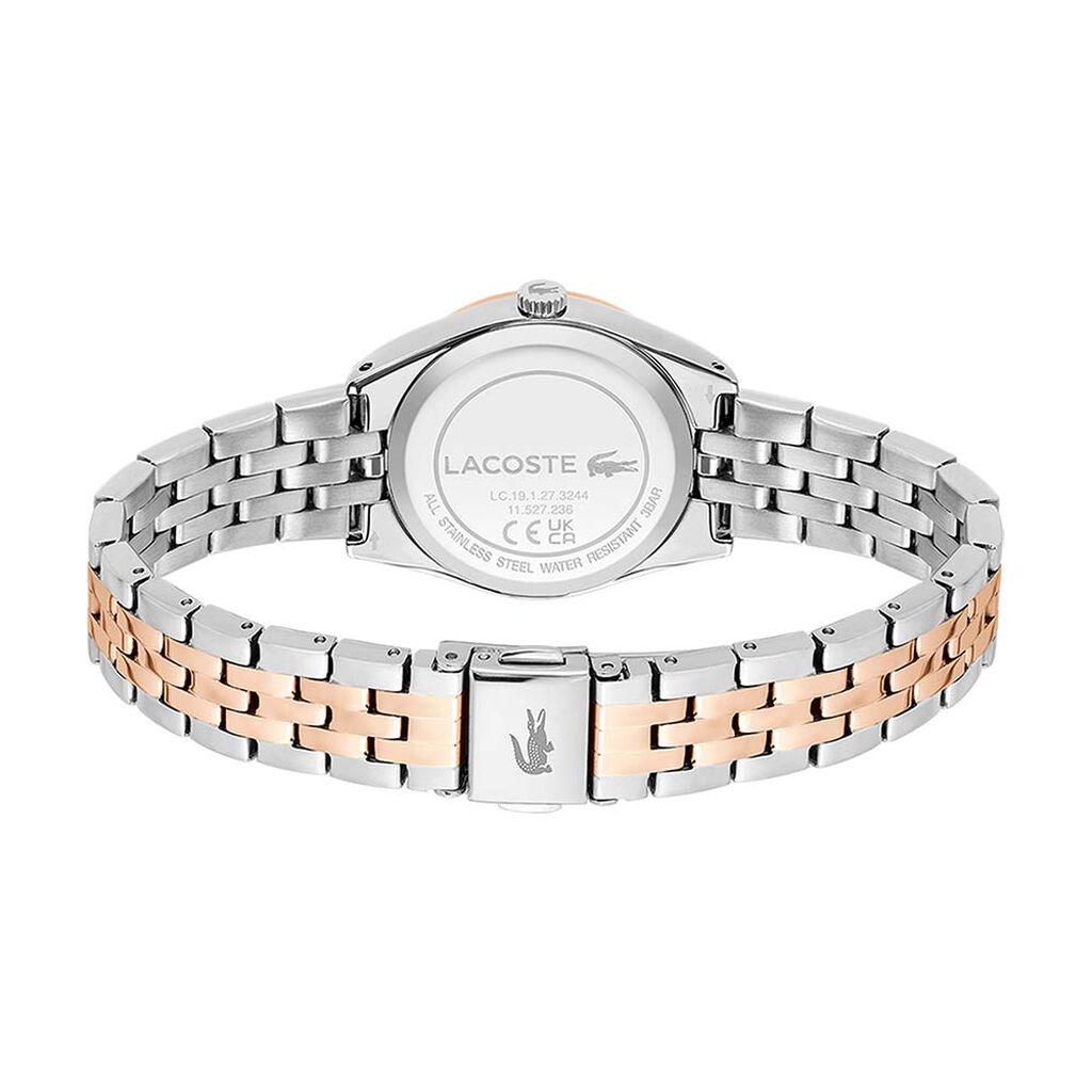 Montre Lacoste Tuilerie Bicolore Doré / Rose - Montres Femme | Histoire d’Or