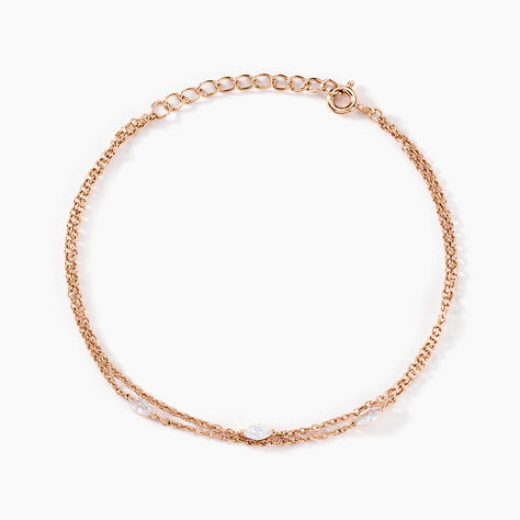 Bracelet Giulette Argent Rose Oxyde De Zirconium - Bracelets Femme | Histoire d&rsquo;Or