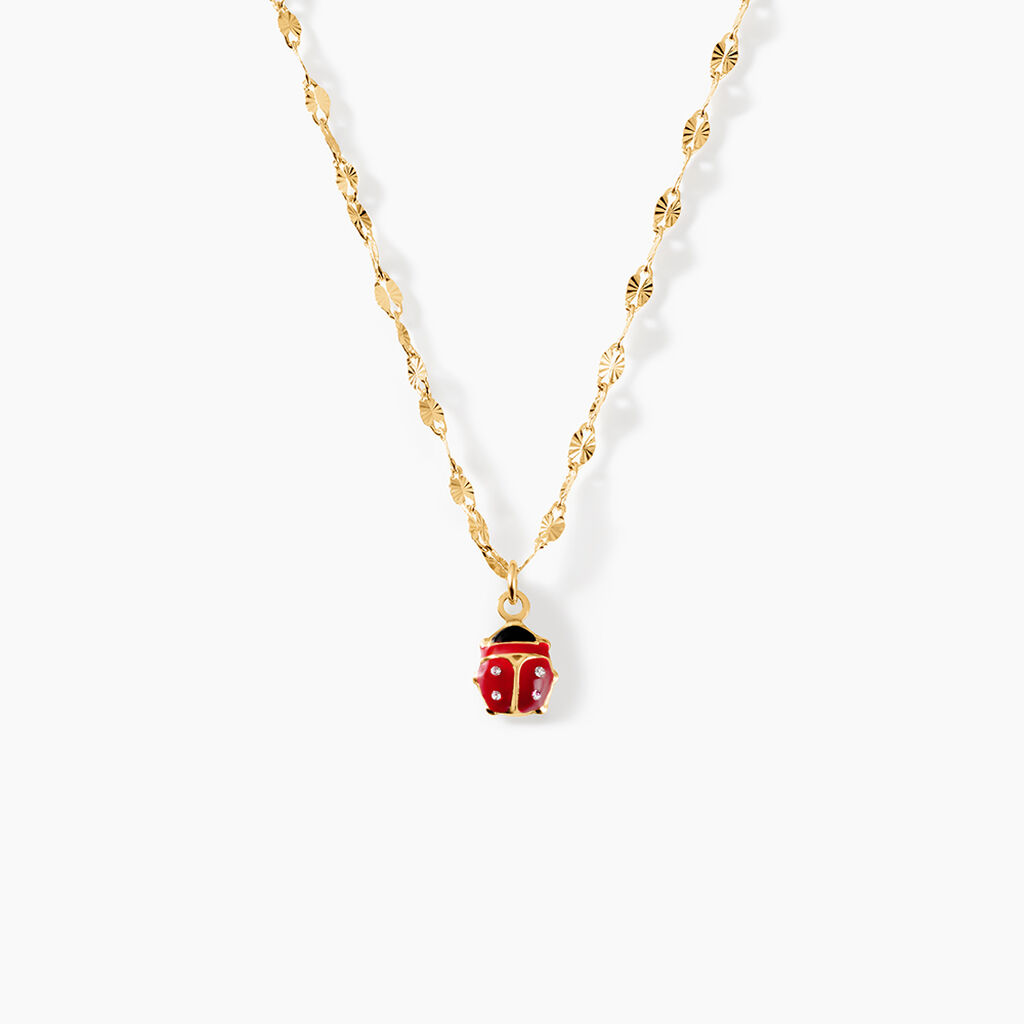 Collier Deena Argent Dor&eacute; A L'Or 750/1000 - Bijoux sans pierre Enfant | Histoire d&rsquo;Or