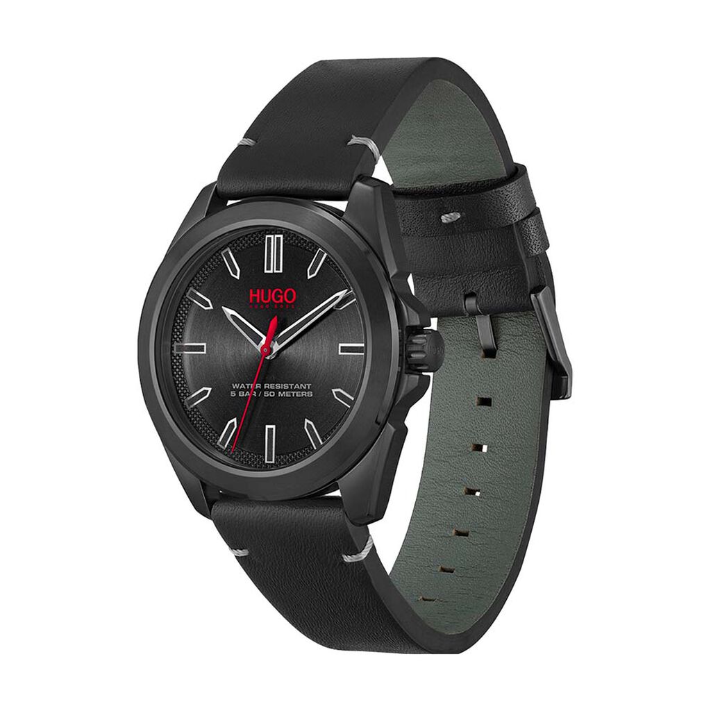 Montre Hugo Adventure Noir - Montres Homme | Histoire d’Or