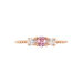 Bague Shahar Argent Rose Oxyde De Zirconium - Bagues solitaires Femme | Histoire d’Or